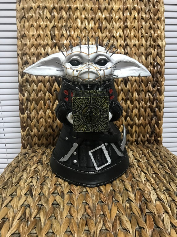 11” Tall Pinhead Hellraiser / Baby Yoda (grogu) Mashup - Etsy