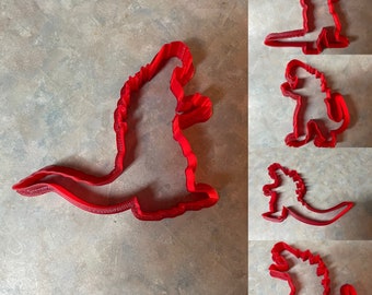 Set of 5 Kaiju Cookie Cutters - 5 Different Godzilla