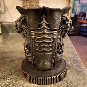 Alien HR Giger Bio Mekanisk Ingenjör Mugg för burkar Helt handmålad