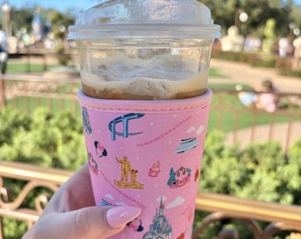 Pink Park Dream Cup Sleeve / Coffee Cozy / Drink Sleeve