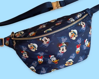 DCL Navy Cruise Mouse XL Belt Bag: Theme Park Crossbody