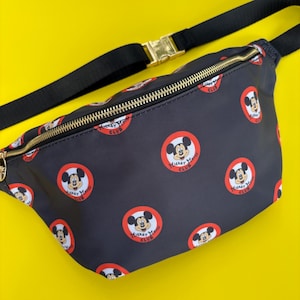 Mouse Club XL Belt Bag | Crossbody | Bum Bag | XL Fanny Pack | Classic Characters Theme Park Bag