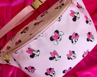 Riñonera XL para niña con diseño de ratón (para primavera/verano) / Bandolera / Riñonera / Bolso de parque temático