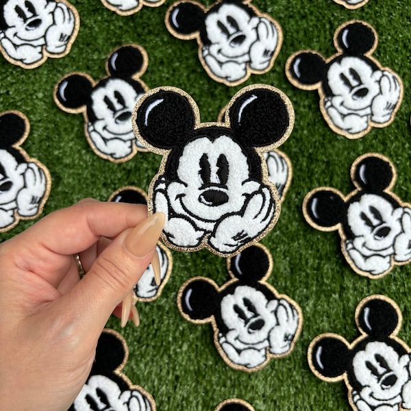 Custom Vintage Mouse Patch | Iron on Theme Park Patch