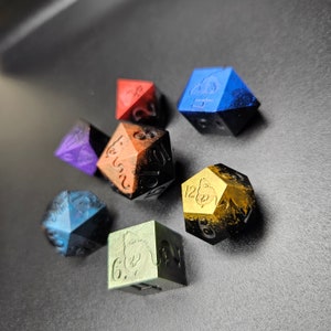 Polychromatic 7pc Dice set image 3