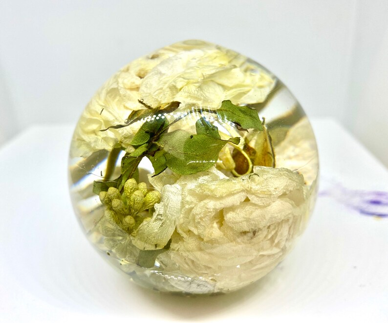 Resin sphere shape Wedding bouquet preservation flower Etsy