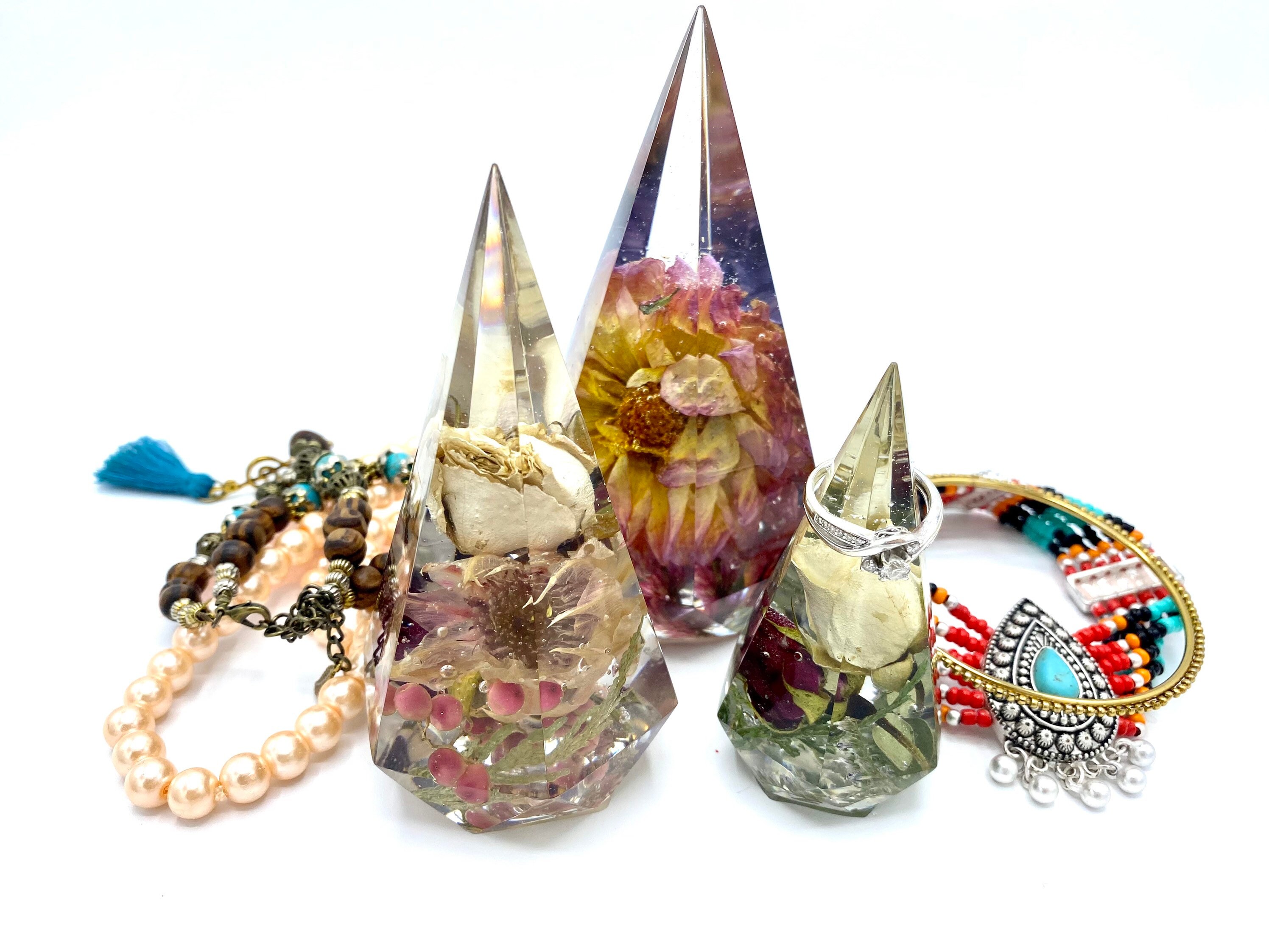 Epoxy Resin Ring and jewelry holder Diamond ring holder Etsy