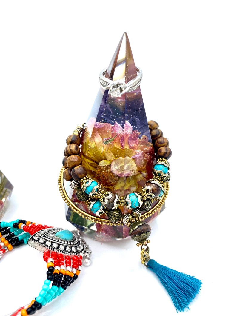 Wedding Flower Preservation Ring and Jewelry Holder Diamond Etsy