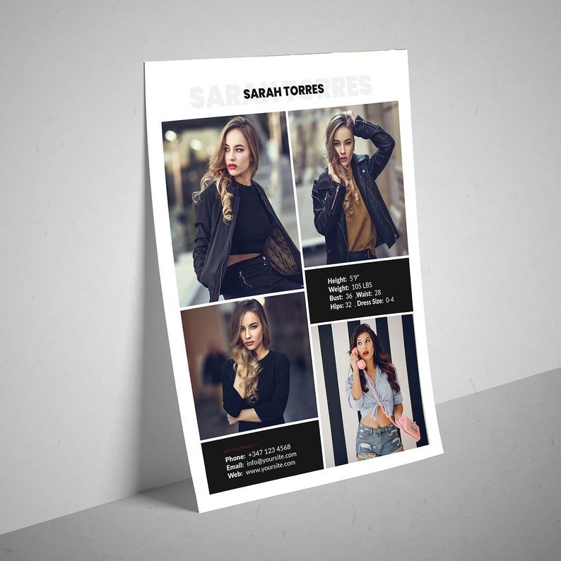 Comp Card Template Download
