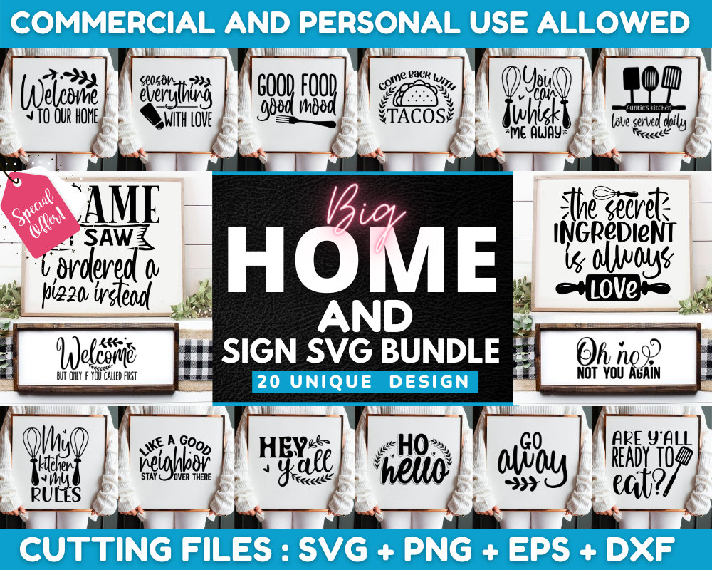 Home and Sign Svg Bundle Cooking Svg Bathroom Towel Svg - Etsy