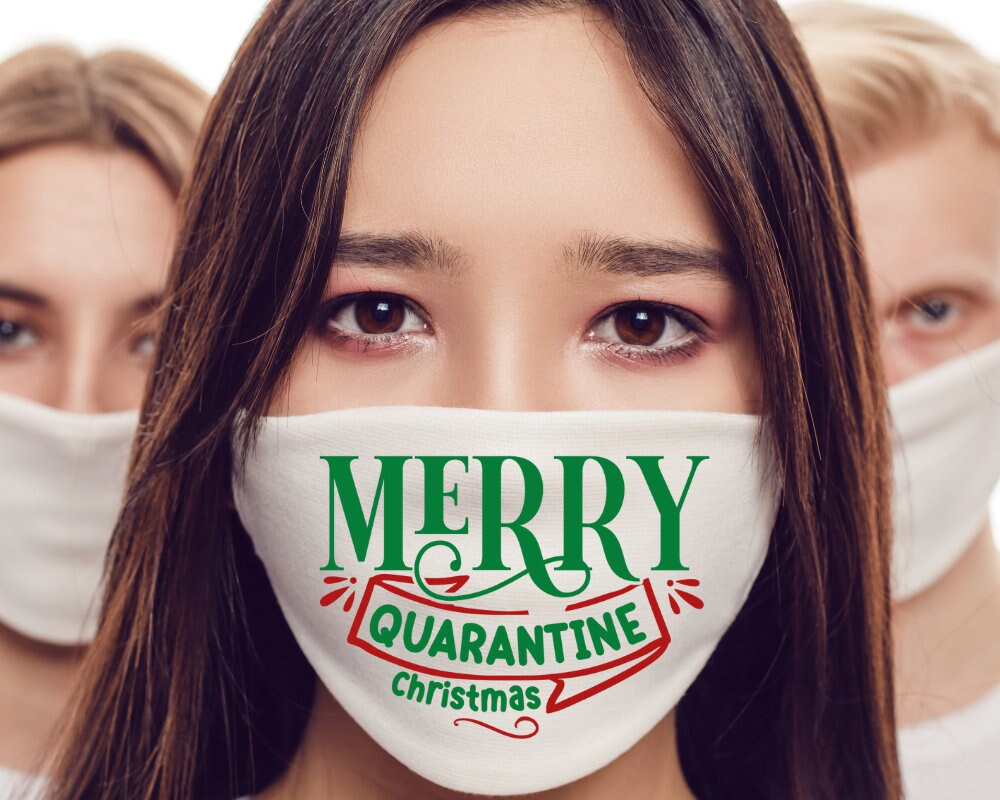 Christmas Face Mask SVG Bundle Svg Christmas Winter Etsy