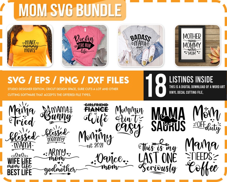 Download Mom SVG Bundle Mom's Life SVG Bundle Mom t-shirt svg | Etsy