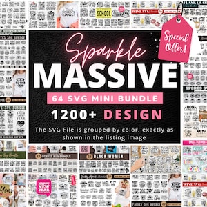 Sparkle enorme SVG ontwerpen bundel, Sparkle Big SVG ontwerpen bundel, Mega SVG bundel, enorme bundel SVG, digitale download BBS-0011