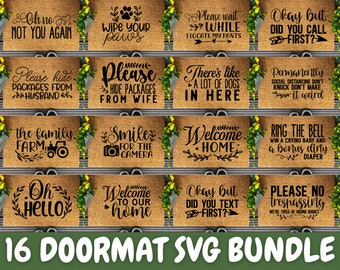 Doormat SVG Bundle,  Funny Doormat svg, Doormat Cut Files, Welcome svg, Home svg, Funny Doormat, Digital Download MBS-0617