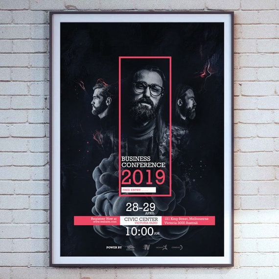 event flyer template event poster conference flyer template event flyer photoshop template instant download v07 conference flyer template