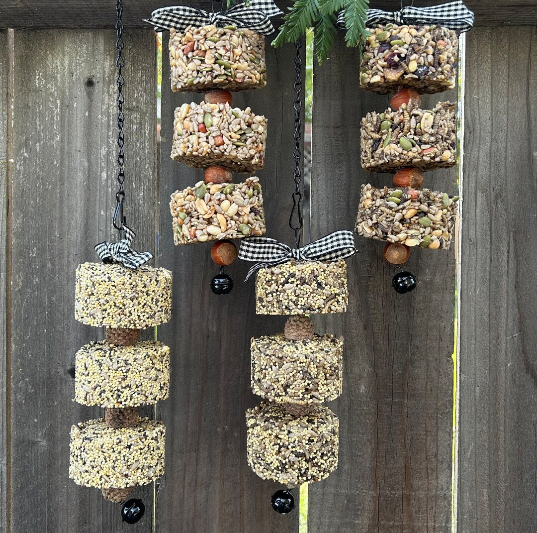 Wild Bird Seed Block Feeder Etsy