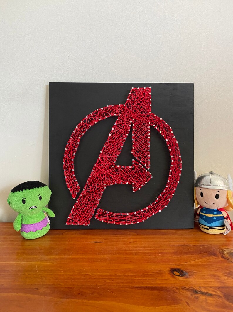 Superhero Logo String Art Superman Batman Wonder Woman Etsy