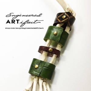 Geprägtes Leder Manschette - Lederarmband