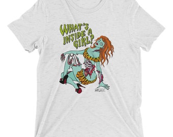 Zombie Pinup - What's Inside a Girl? unisex t-shirt