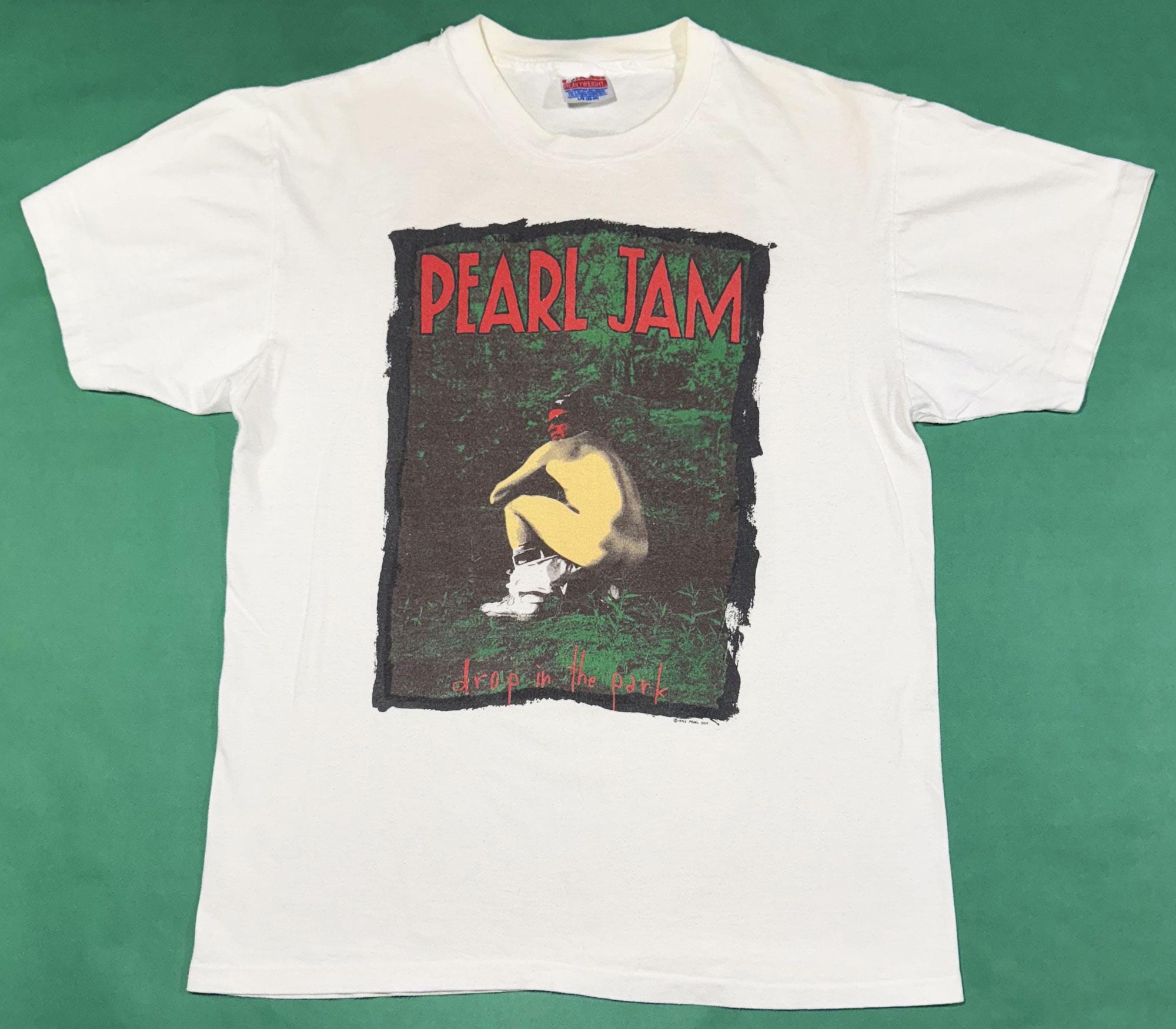 90s PEARL JAM drop in the park Tシャツ usa製 deadstock 1992 pearl jam drop in the park t shirt