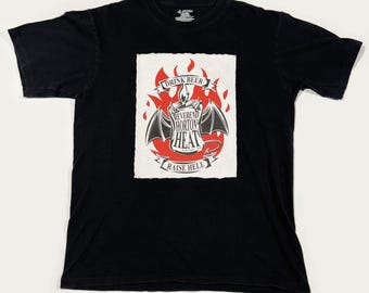 Reverend Horton Heat - Drink Beer Raise Hell - Reworked Vintage T-Shirt