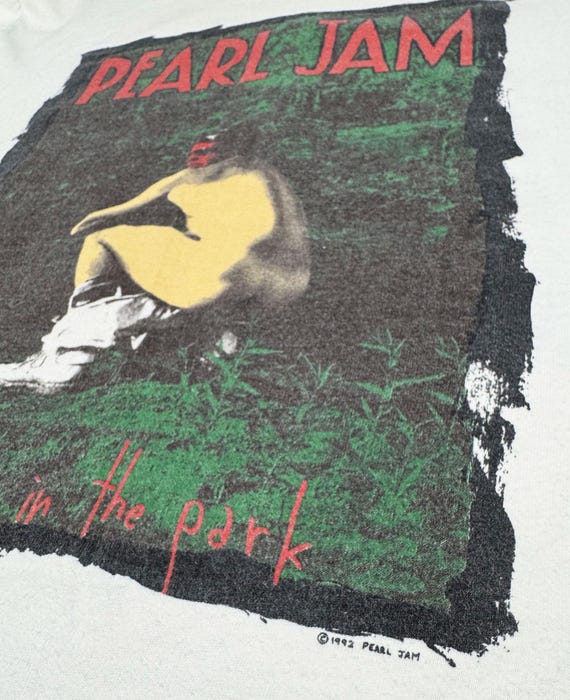 Pearl Jam Original Drop in the Park T-shirt - Etsy