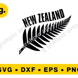 Silver Fern New Zealand svg, Cut file for cricut cameo, dxf, New Zealand svg