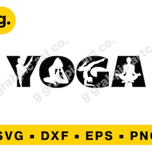 Yoga SVG Graphic File for Cricut, Cameo, POD, Printable. Svg, Png, Eps, Dxf etc