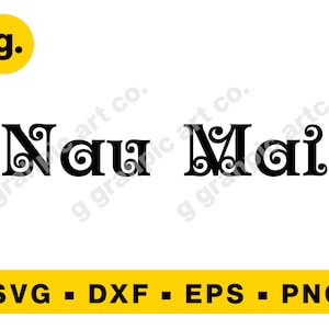 Nau Mai Maori NZ SVG グラフィック ファイル (Cricut、Cameo、POD、印刷可能)。Svg、Png、Eps、Dxf など