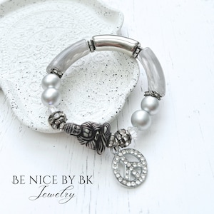 Pulsera de Buda estilo boho de mujer - pulsera budista - pulsera de la suerte mujeres - pulsera de perlas mujeres - joyería de yoga
