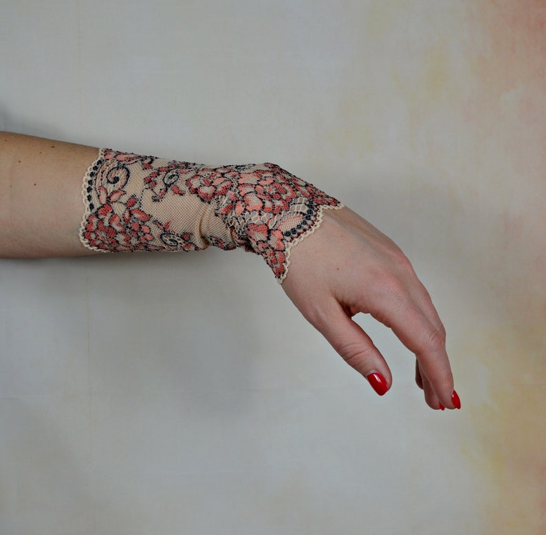 Colorful Lace Cuff Bracelet Tattoo Cover Bracelet Wrist Etsy