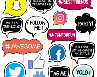 Media photo props | Etsy