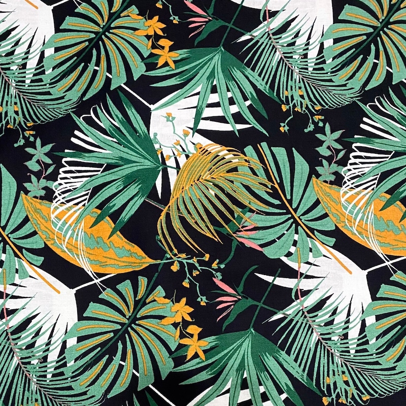 Tropical Print Fabric - Etsy - Tropical Print Fabrics For Home Decoration