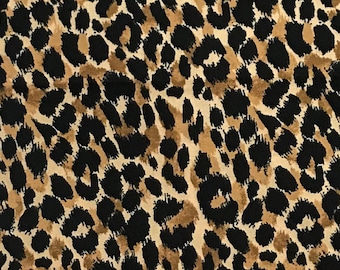 Nieuw! Stof "Cheetah" - Cheetah Print - Vintage jaren '50 - Katoen - op maat gesneden