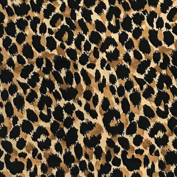 NEW! Fabric "Cheetah" - Cheetah Print - Vintage 1950s - Cotton - By The Yard