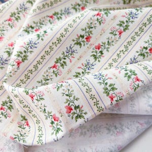 New! Fabric &quot;Victorian Garden Trail&quot; - Vintage floral -  Floral Cotton Fabric - Elegant Fabric - By The Yard