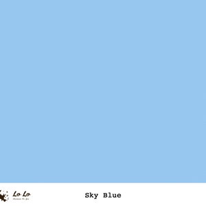 By the Yard - Fabric Solid Blue Sky #32 - Cotton Sateen fabric