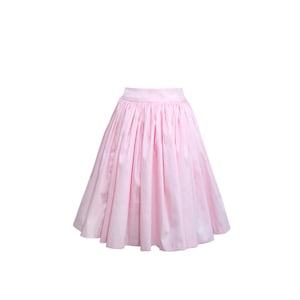 NEW! Full Gathered Skirt - Solid Light Pink  - Vintage Skirt - Pinup Skirt - 1950s Skirt - Rockabilly Skirt
