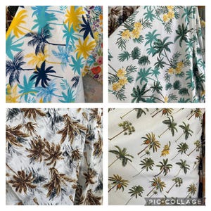 New! Fabric “Tropical Grove” - Summer fabric - palm trees fabric - TropiChic - Beach fabric -Jungle fabric - By The Yard