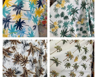 New! Fabric “Tropical Grove” - Summer fabric - palm trees fabric - TropiChic - Beach fabric -Jungle fabric - By The Yard
