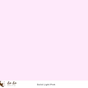 By the Yard - Fabric Solid Light Pink - Cotton