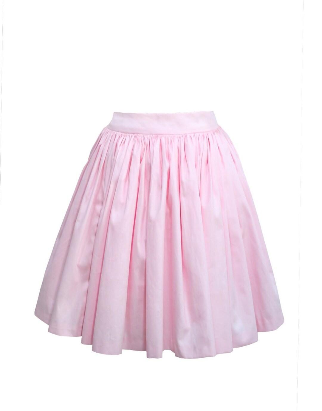 NEW Full Gathered Skirt Solid Light Pink Vintage Skirt - Etsy