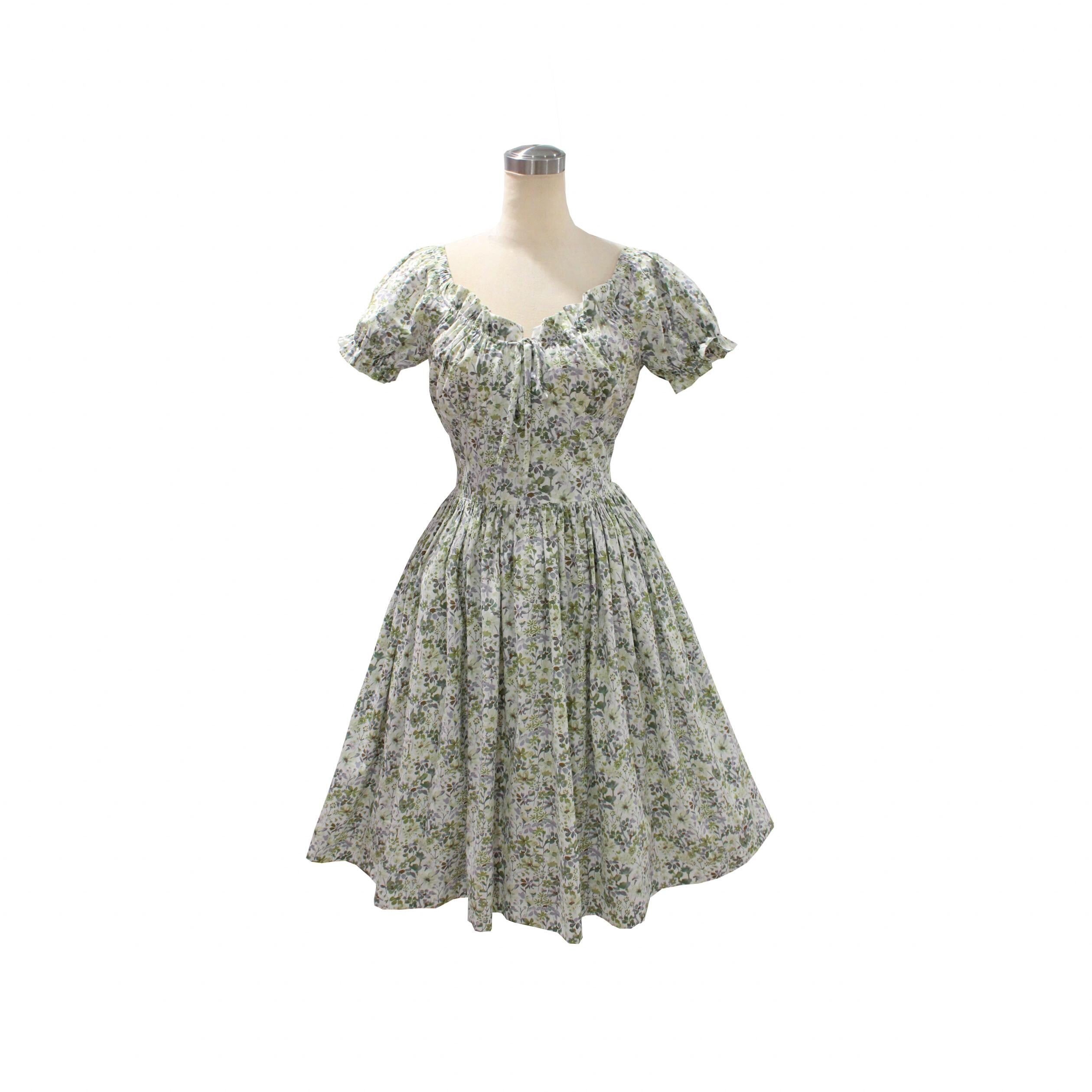 Grey Peasant Dress - Etsy