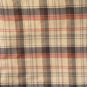 NEW! Fabric Elegant Beige Plaid Tartan - Brown Plaid - Checkered Fabric - Autumn Plaid Fabric - Scottish Plaid - Cotton Blend - By the Yard