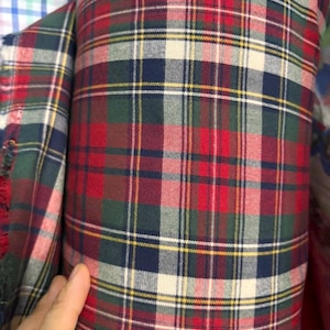 NEW! Fabric “Christmas Plaid”- Plaid Fabric - Checkered Fabric - Plaid Fabric - Scottish Plaid Fabric - Cotton - By the Yard