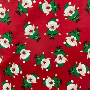 NEW! Fabric &quot;Christmas Print Fabric&quot; - 100% Cotton Fabric - Fabric To Make Dress - Xmas Fabric - Quilting Fabric - By The Yard