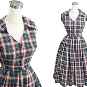 LOLO Dress #3 in Your Choice Of Fabric - sleeveless dress - Retro winged collar - Rockabilly Dress - Pinup Dress - 1950s Dress