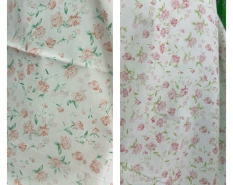 NEW! Fabric “Rosalina" - lovely rose print - Cotton Fabric - By The Yard