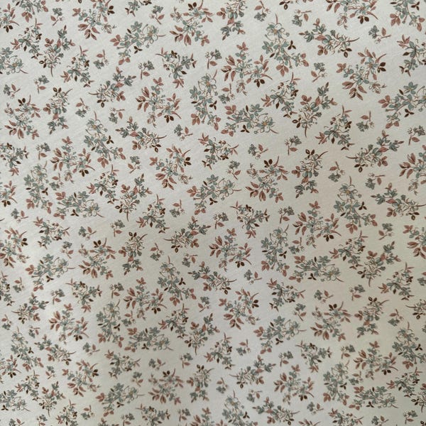 NEW! Fabric “Evelyn Wildflower” floral print with a vintage botanical vibe - 100% cotton Cottagecore Romantic Style - By The Yard