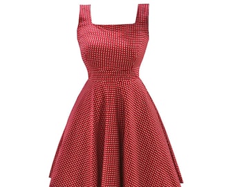 lindy bop red polka dot dress Vintage Dresses Lindy Bop Red Polka Dot Dress Lindy Bop 1940s Fashion Grable Tea Dress Polka